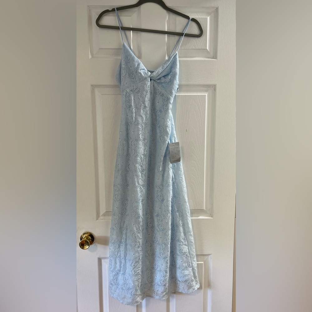 NSR at Nordstrom Blue Lace Midi